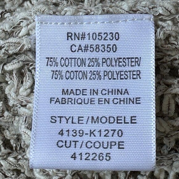 Joie Esther Textural Open Stitch Pullover Sweater Cream Grey Color Oversized XS - Picture 7 of 7